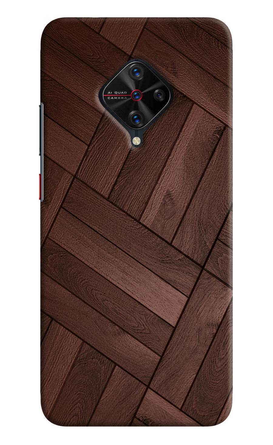 Wooden Texture Design Vivo S1 Pro Back Cover, Hard case