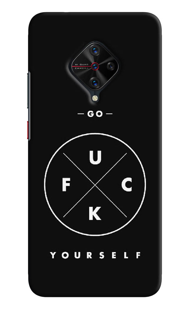 Go Fuck Yourself Vivo S1 Pro Hard Case Back Cover by Casekaro