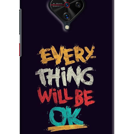 Everything Will Be Ok Vivo S1 Pro Hard Case Back Cover by Casekaro
