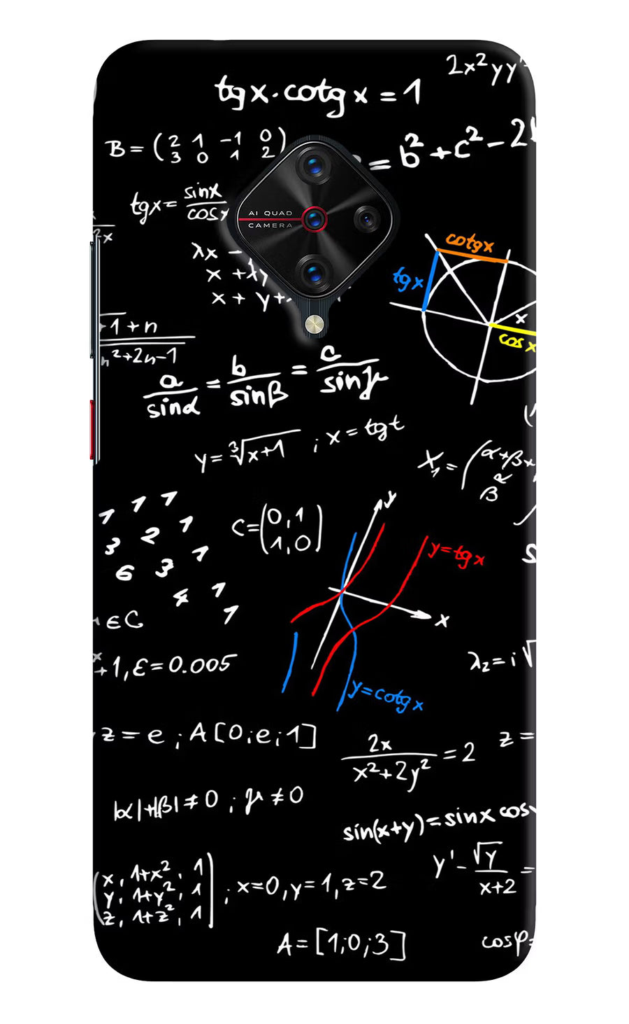 Mathematics Formula Vivo S1 Pro Back Cover, Hard case