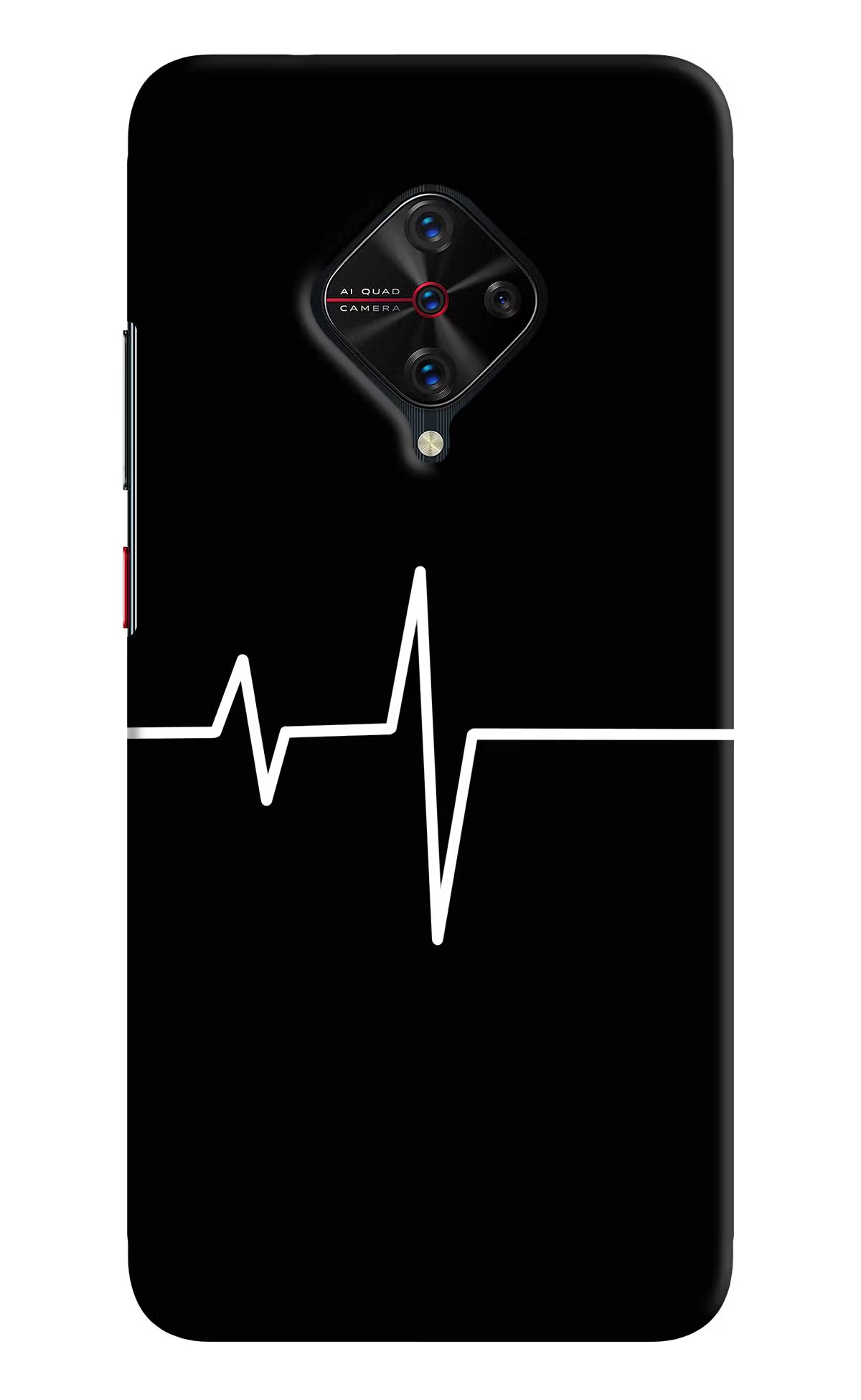 Heart Beats Vivo S1 Pro Hard Case Back Cover by Casekaro