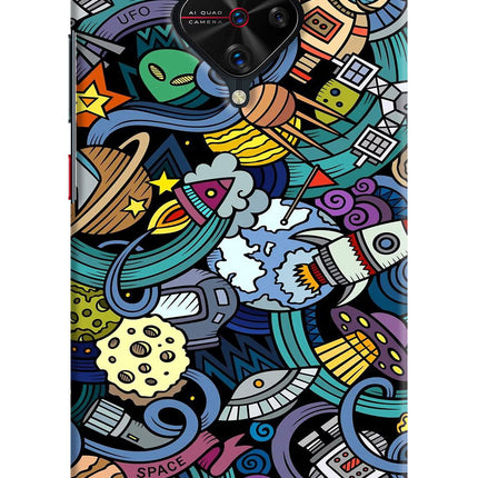 Space Abstract Vivo S1 Pro Hard Case Back Cover by Casekaro