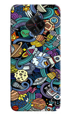 Space Abstract Vivo S1 Pro Hard Case Back Cover by Casekaro