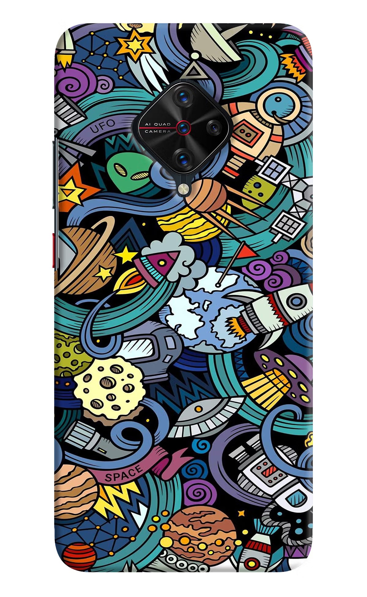 Space Abstract Vivo S1 Pro Hard Case Back Cover by Casekaro