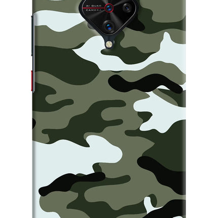 Camouflage Vivo S1 Pro Hard Case Back Cover by Casekaro