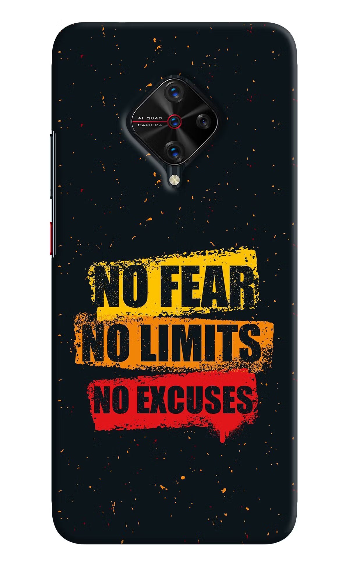 No Fear No Limits No Excuse Vivo S1 Pro Hard Case Back Cover by Casekaro
