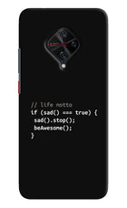 Life Motto Code Vivo S1 Pro Hard Case Back Cover by Casekaro