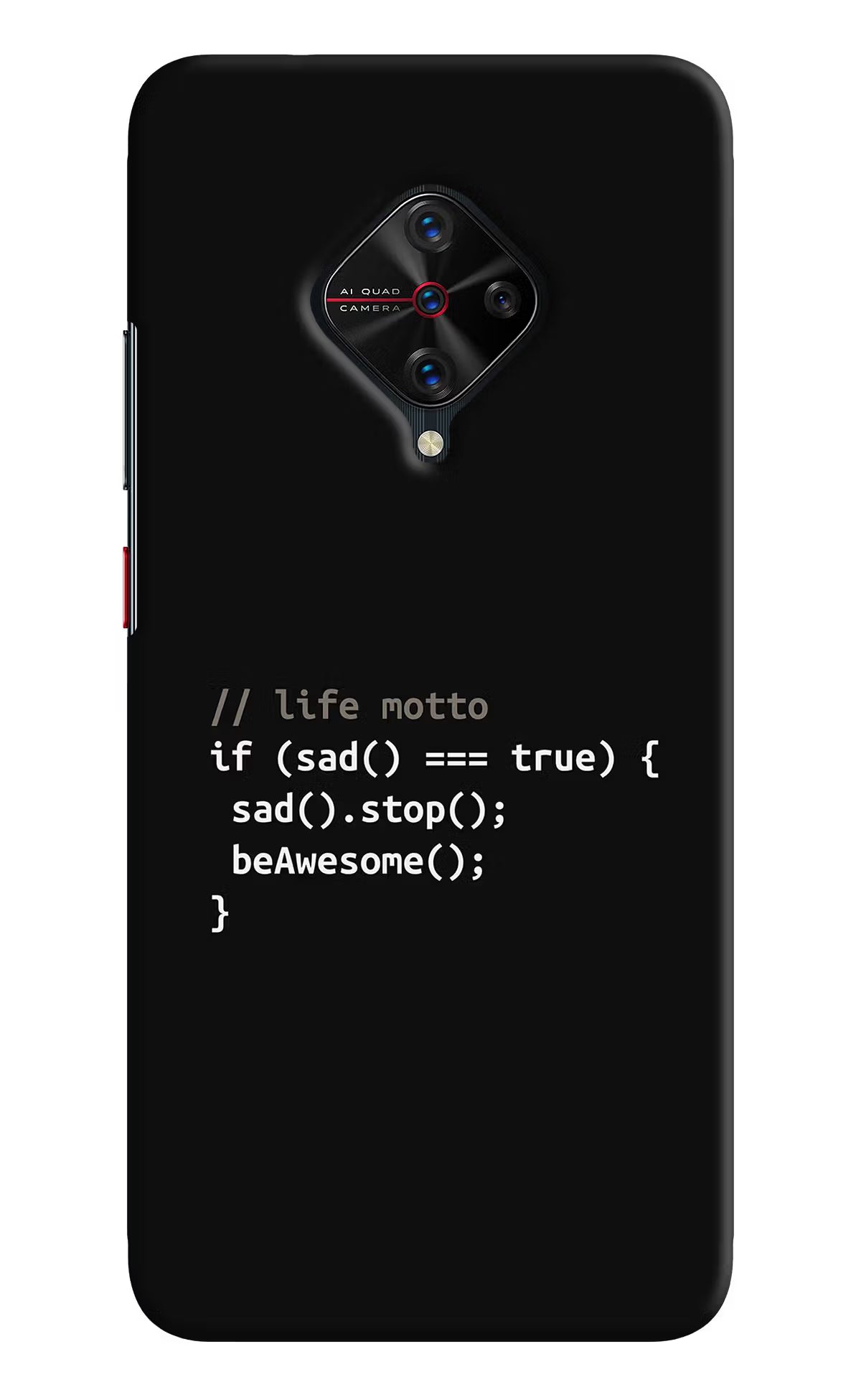 Life Motto Code Vivo S1 Pro Hard Case Back Cover by Casekaro