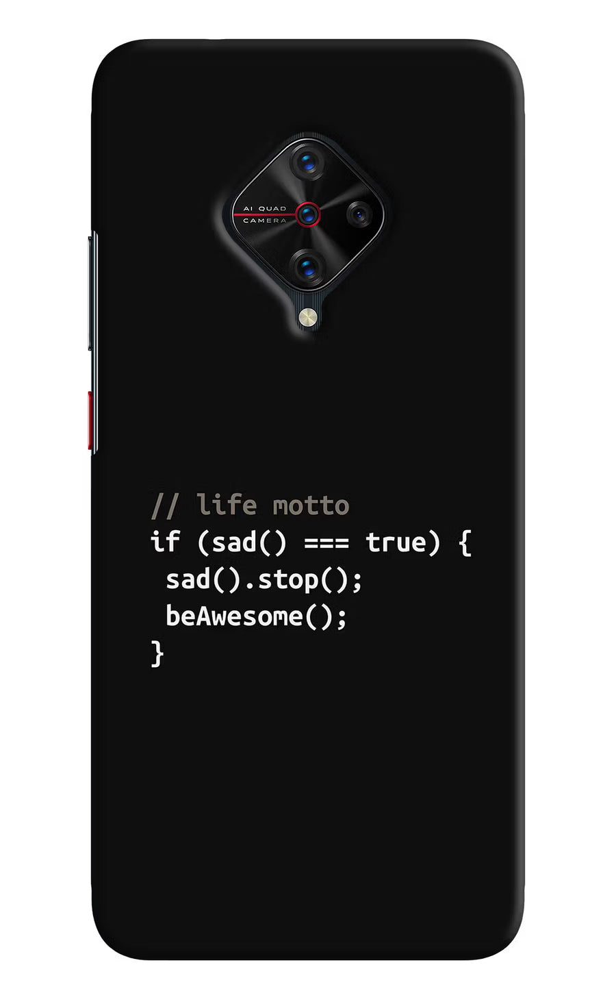 Life Motto Code Vivo S1 Pro Back Cover, Hard case