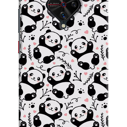 Cute Panda Vivo S1 Pro Hard Case Back Cover by Casekaro