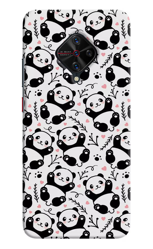 Cute Panda Vivo S1 Pro Hard Case Back Cover by Casekaro