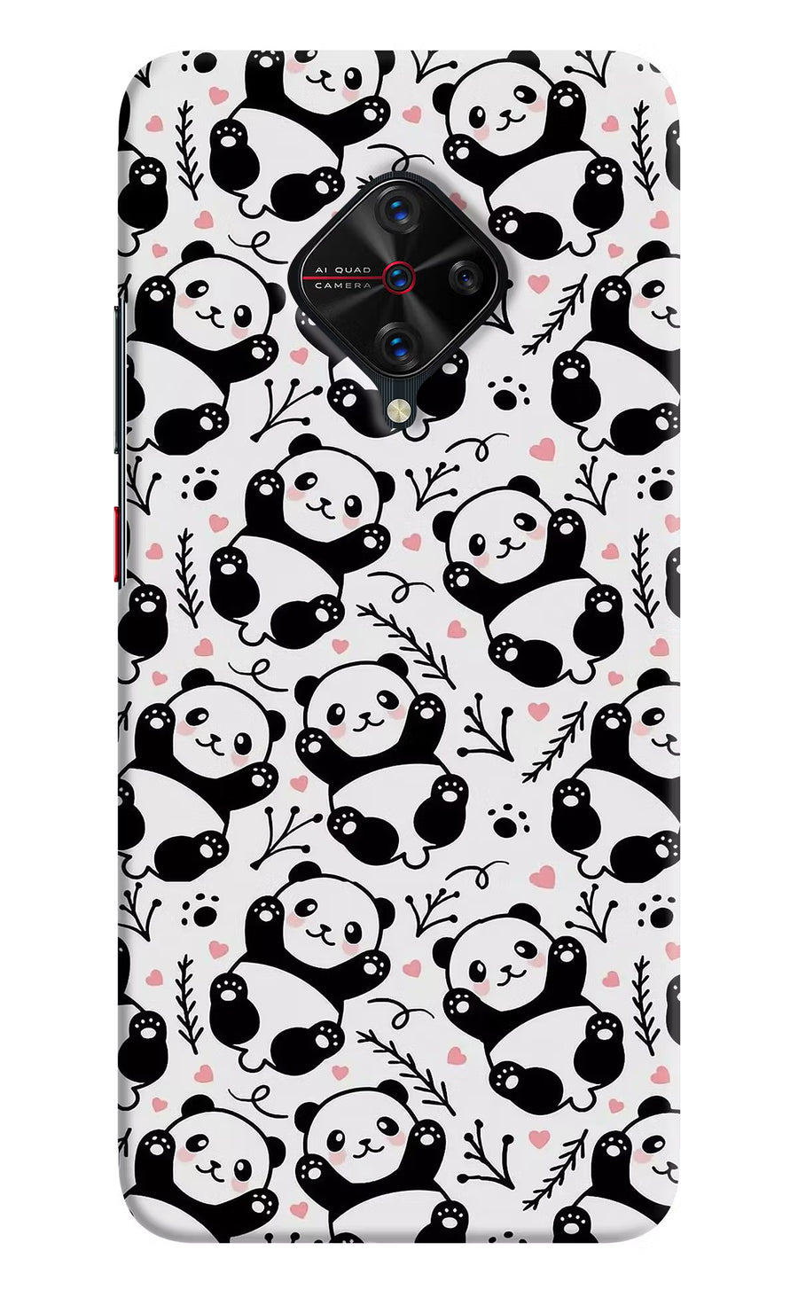 Cute Panda Vivo S1 Pro Back Cover, Hard case