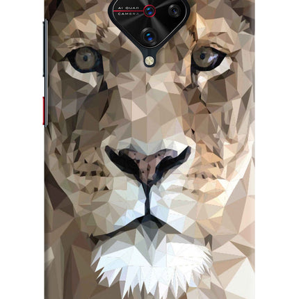 Lion Art Vivo S1 Pro Hard Case Back Cover by Casekaro
