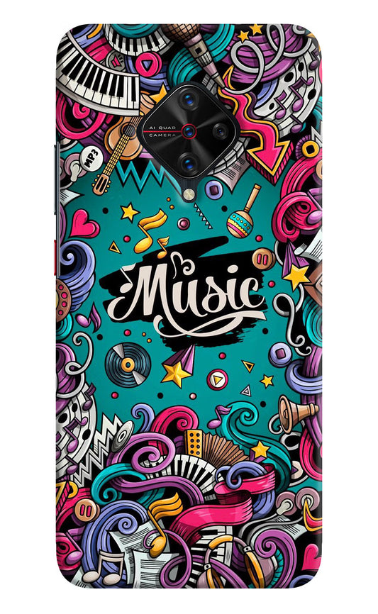 Music Graffiti Vivo S1 Pro Hard Case Back Cover by Casekaro