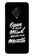 Open Your Mind Before Your Mouth Vivo S1 Pro Hard Case Back Cover by Casekaro