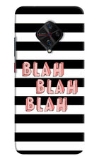 Blah Blah Blah Vivo S1 Pro Hard Case Back Cover by Casekaro