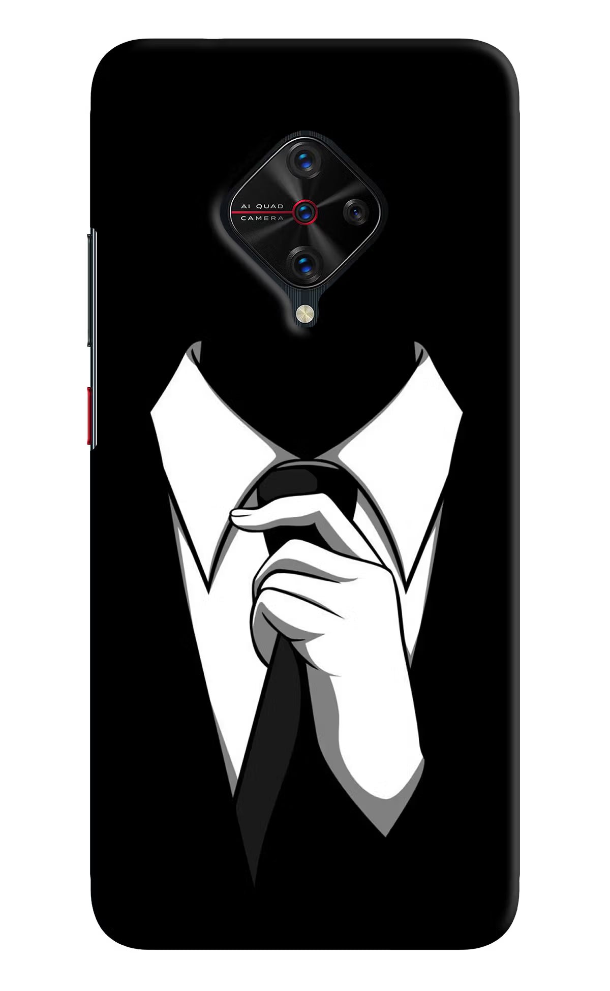 Black Tie Vivo S1 Pro Hard Case Back Cover by Casekaro