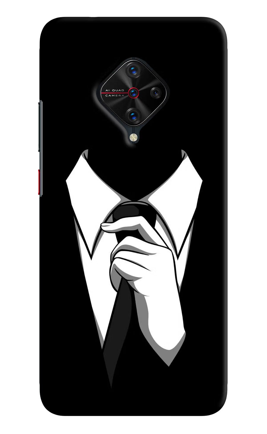 Black Tie Vivo S1 Pro Back Cover, Hard case