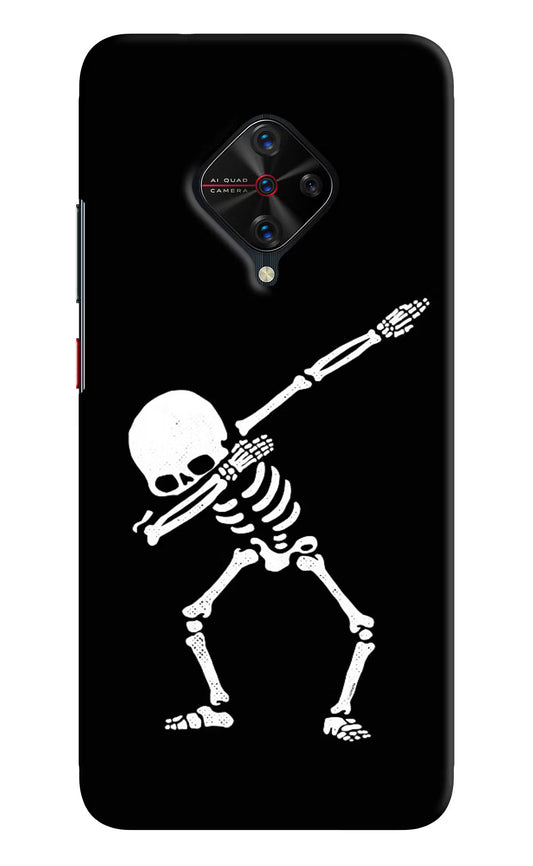 Dabbing Skeleton Art Vivo S1 Pro Hard Case Back Cover by Casekaro