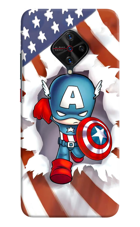 Captain America Vivo S1 Pro Hard Case Back Cover by Casekaro