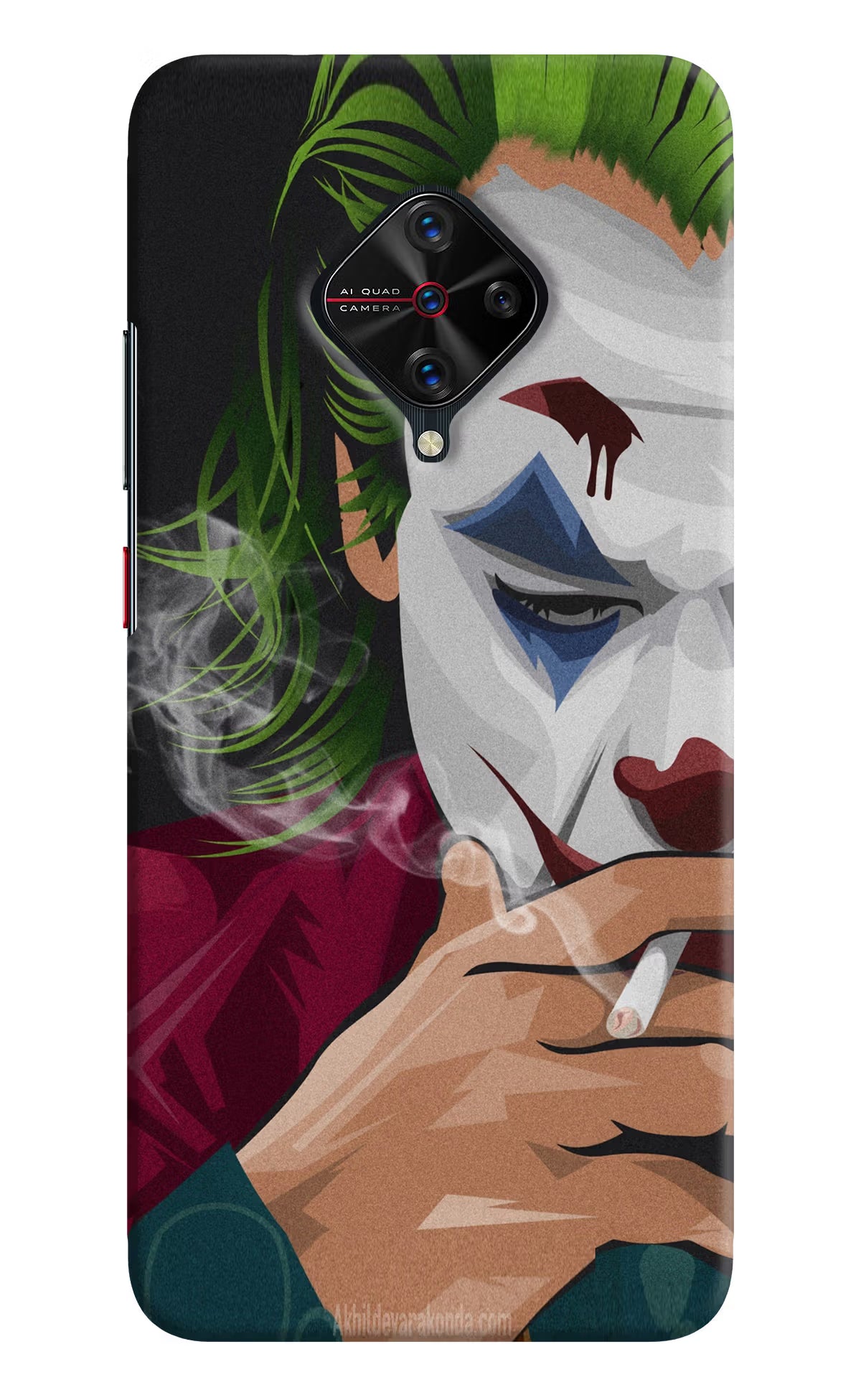 Joker Smoking Vivo S1 Pro Hard Case Back Cover by Casekaro