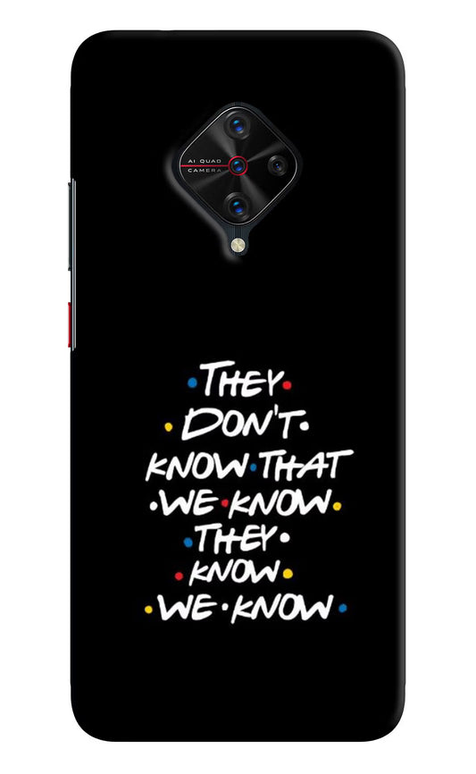 FRIENDS Dialogue Vivo S1 Pro Hard Case Back Cover by Casekaro