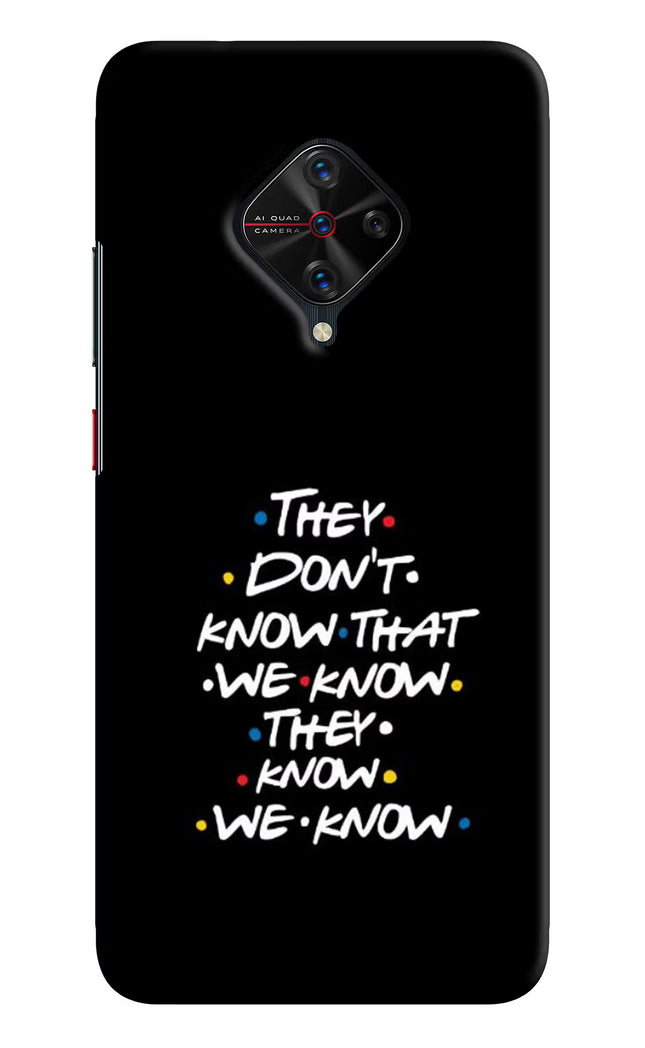 FRIENDS Dialogue Vivo S1 Pro Hard Case Back Cover by Casekaro