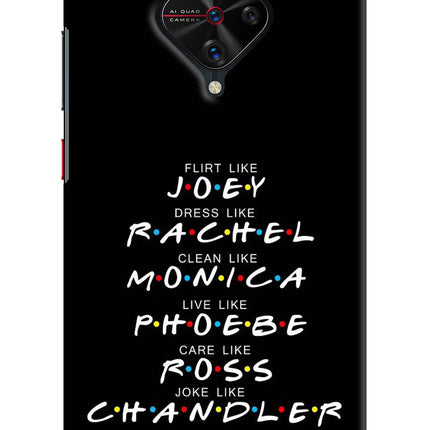 FRIENDS Character Vivo S1 Pro Hard Case Back Cover by Casekaro
