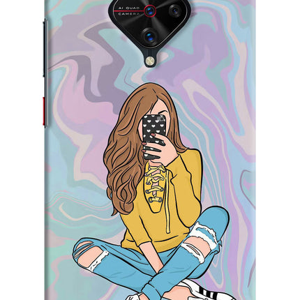 Selfie Girl Vivo S1 Pro Hard Case Back Cover by Casekaro