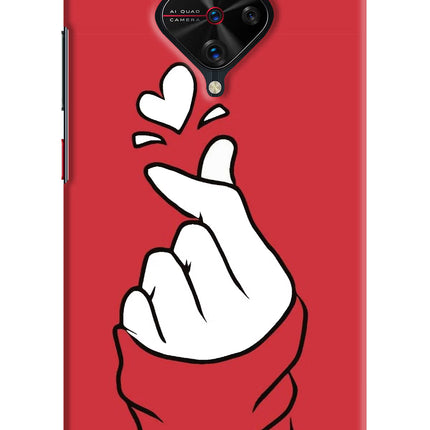 Korean Love Sign Vivo S1 Pro Hard Case Back Cover by Casekaro