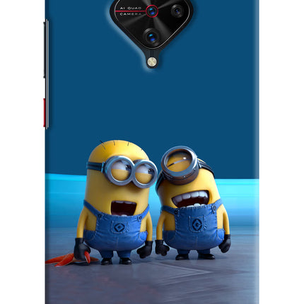 Minion Laughing Vivo S1 Pro Hard Case Back Cover by Casekaro