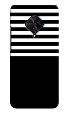 Black and White Print Vivo S1 Pro Hard Case Back Cover by Casekaro