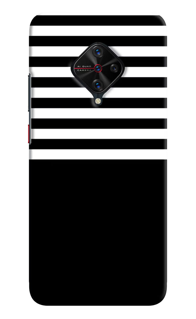 Black and White Print Vivo S1 Pro Hard Case Back Cover by Casekaro