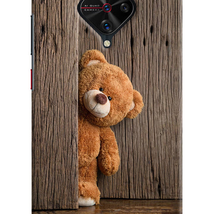 Teddy Wooden Vivo S1 Pro Hard Case Back Cover by Casekaro