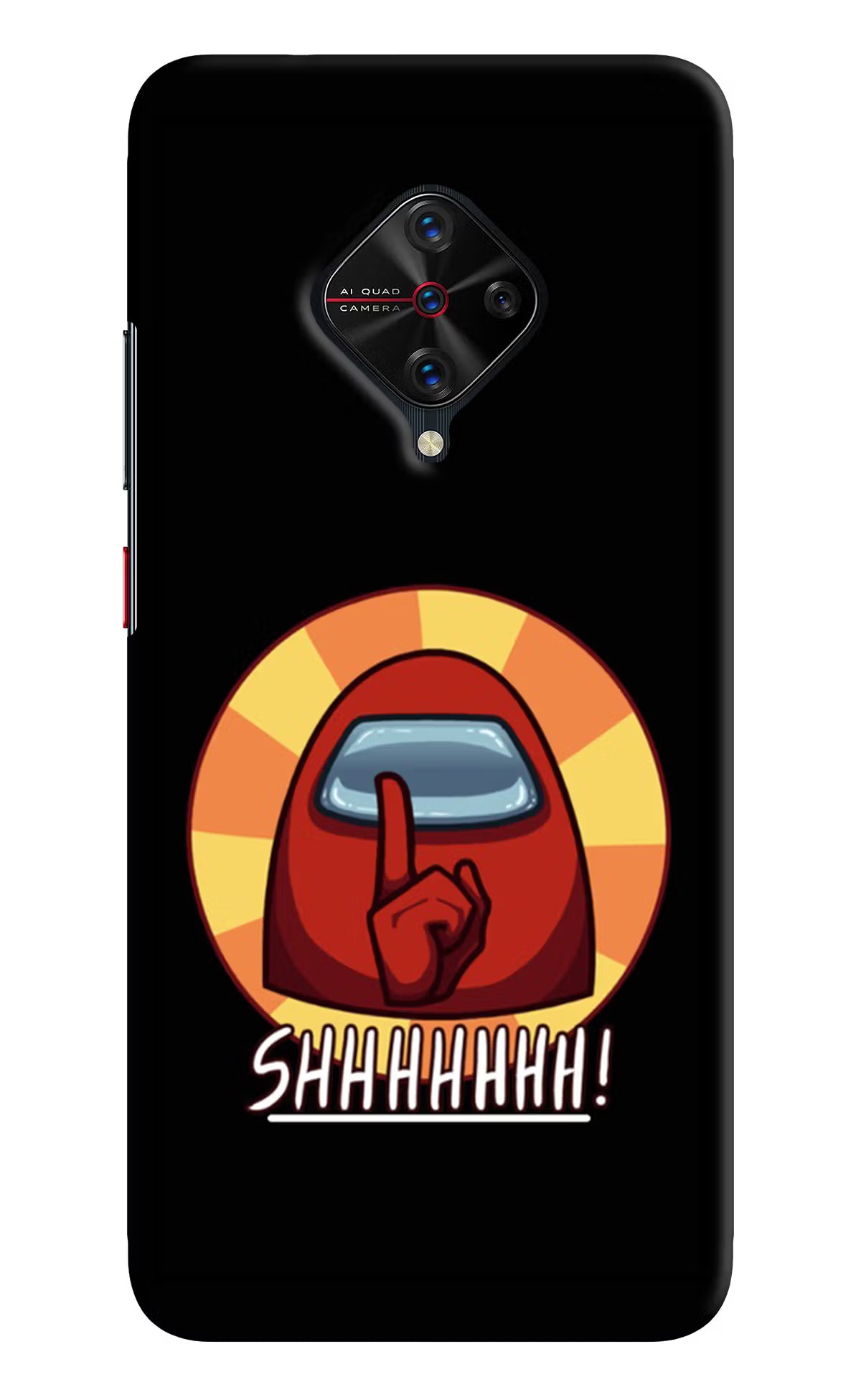 Among Us Shhh! Vivo S1 Pro Hard Case Back Cover by Casekaro