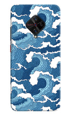Blue Waves Vivo S1 Pro Hard Case Back Cover by Casekaro