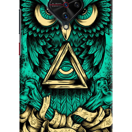 Green Owl Vivo S1 Pro Hard Case Back Cover by Casekaro