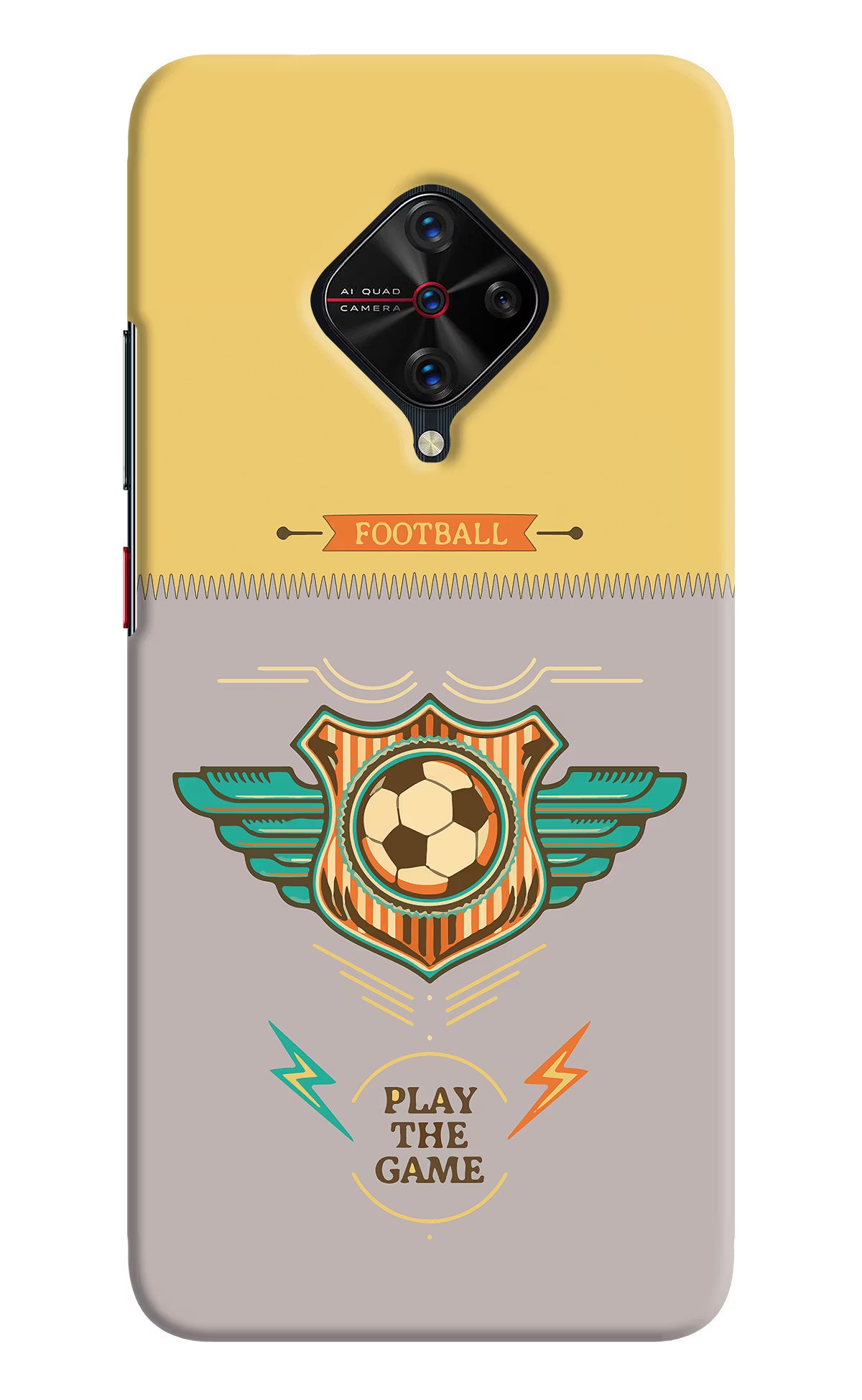 Football Vivo S1 Pro Hard Case Back Cover by Casekaro