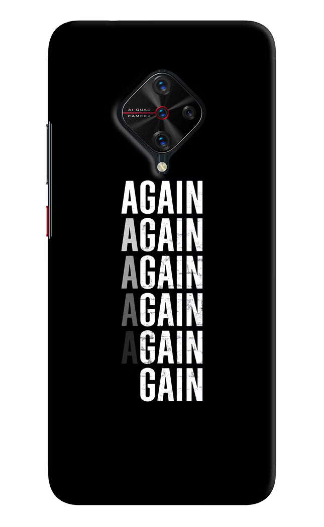 Again Again Gain Vivo S1 Pro Hard Case Back Cover by Casekaro