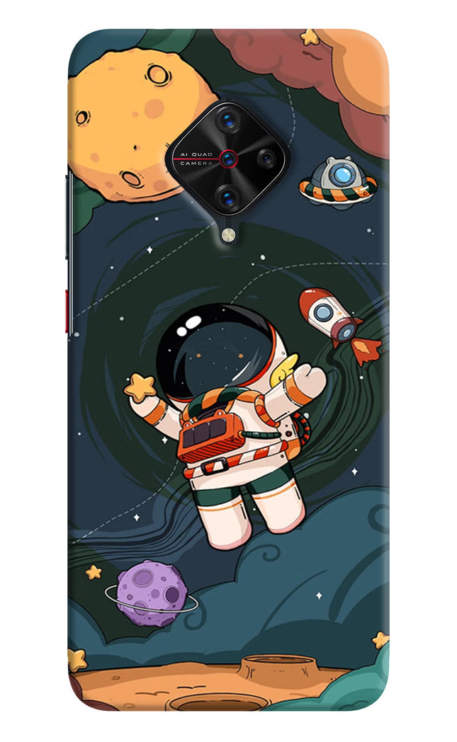 Cartoon Astronaut Vivo S1 Pro Hard Case Back Cover by Casekaro