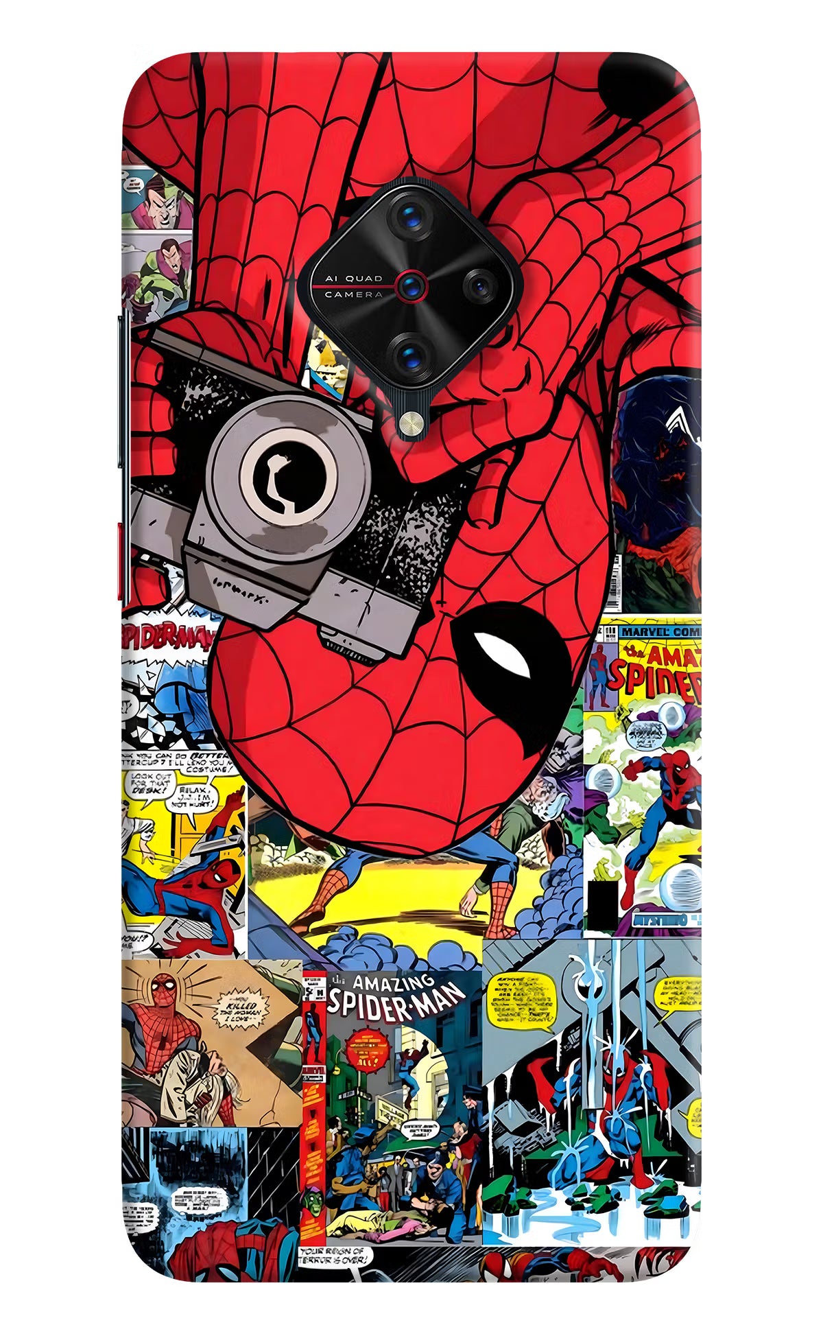 Spider Man Vivo S1 Pro Hard Case Back Cover by Casekaro
