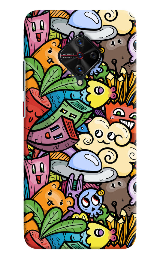 Veggie Doodle Vivo S1 Pro Hard Case Back Cover by Casekaro