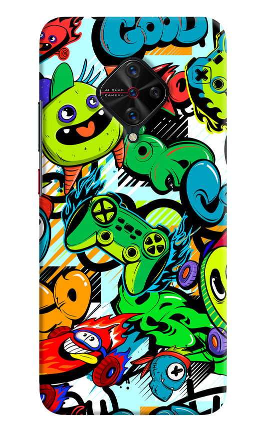 Game Doodle Vivo S1 Pro Hard Case Back Cover by Casekaro