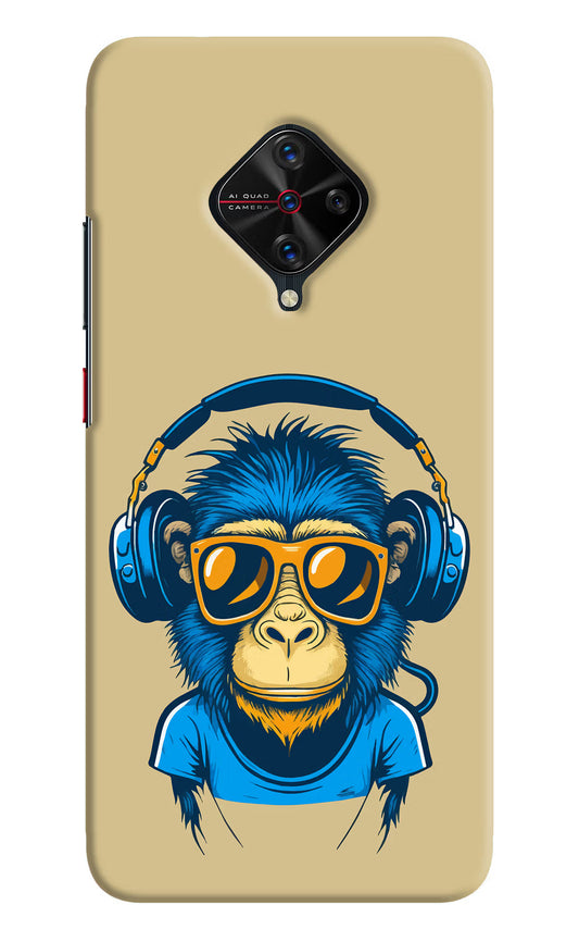 Monkey Headphone Vivo S1 Pro Hard Case Back Cover by Casekaro