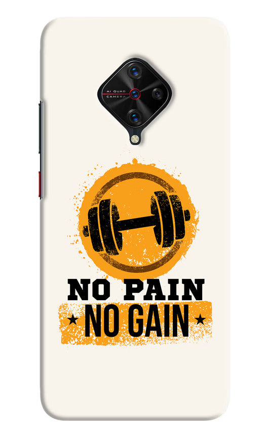 No Pain No Gain Vivo S1 Pro Hard Case Back Cover by Casekaro