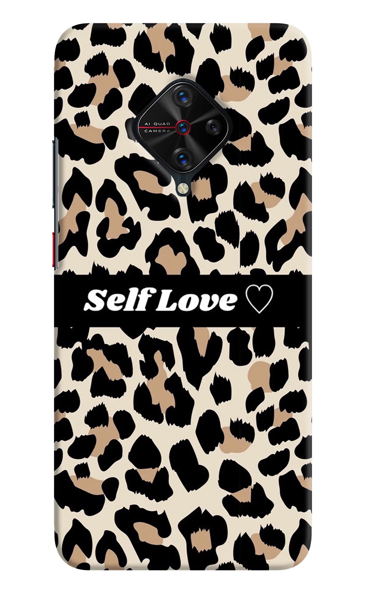 Leopard Print Self Love Vivo S1 Pro Hard Case Back Cover by Casekaro