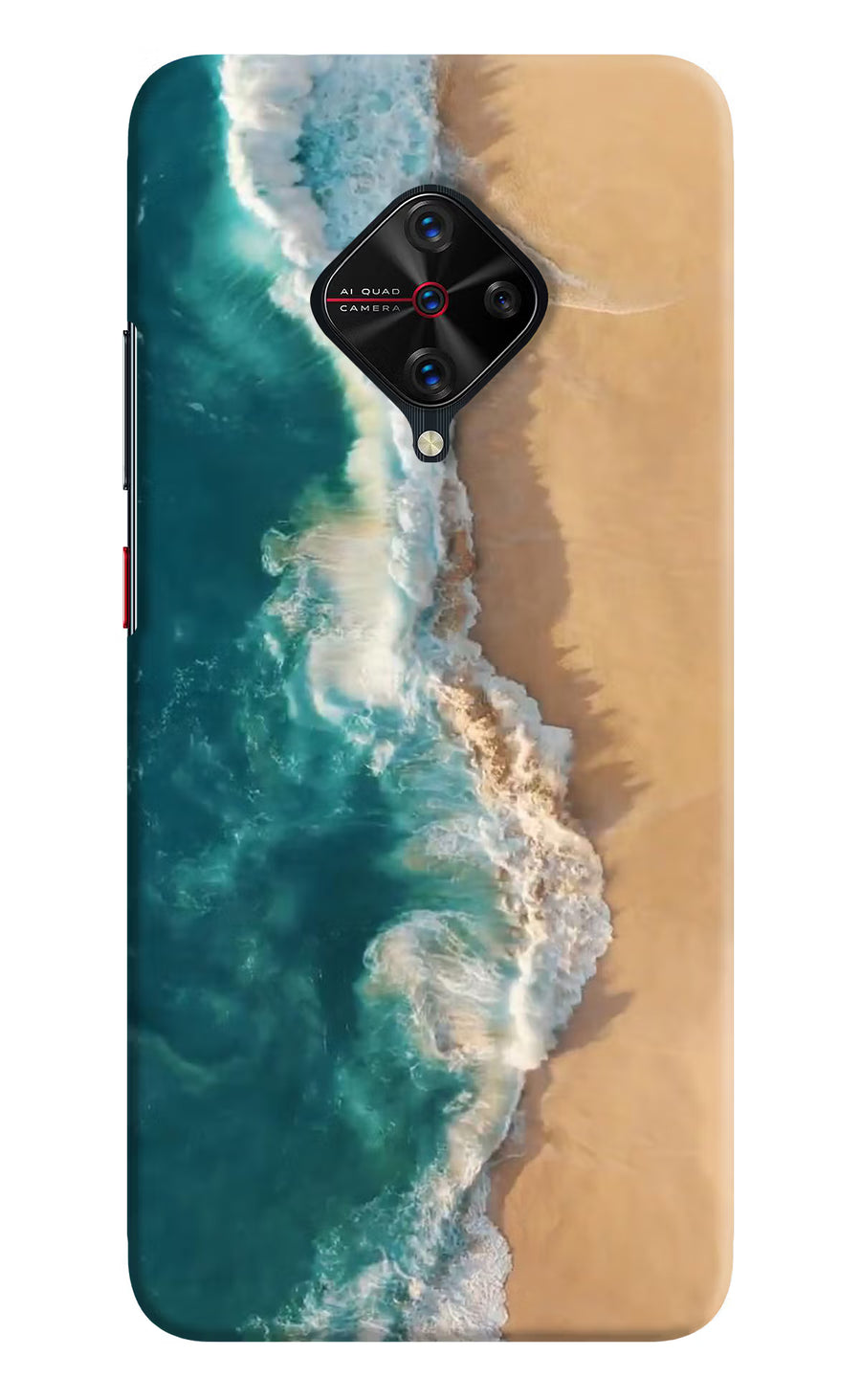 Ocean Beach Vivo S1 Pro Back Cover, Hard case
