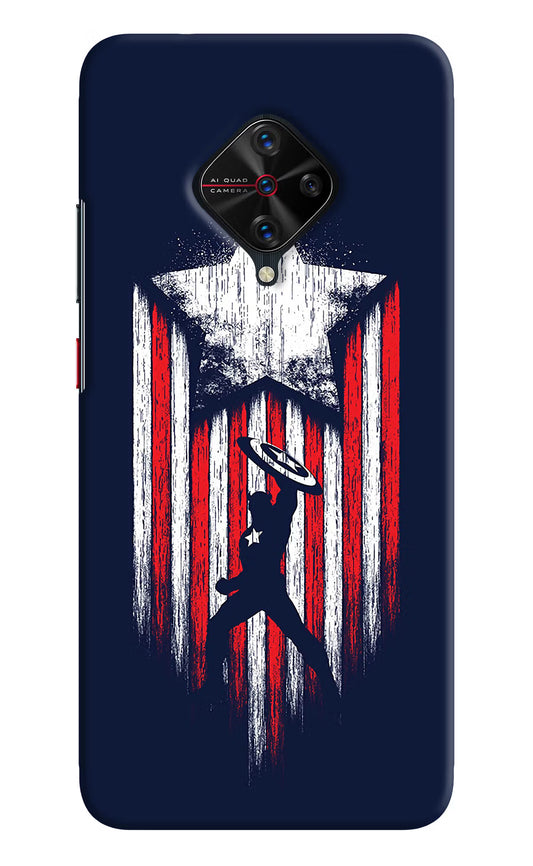 Captain America Marvel Art Vivo S1 Pro Hard Case Back Cover by Casekaro