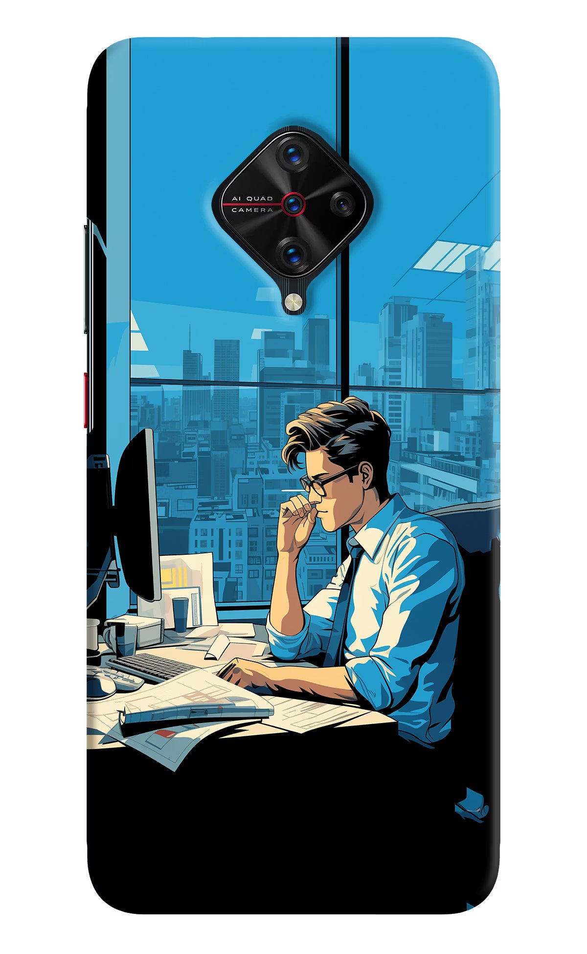 Focused Hustler (AI Generated) Vivo S1 Pro Hard Case Back Cover by Casekaro