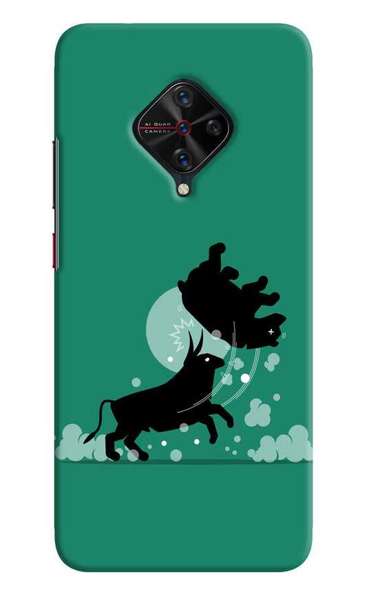 Bull Conqueror Vivo S1 Pro Hard Case Back Cover by Casekaro